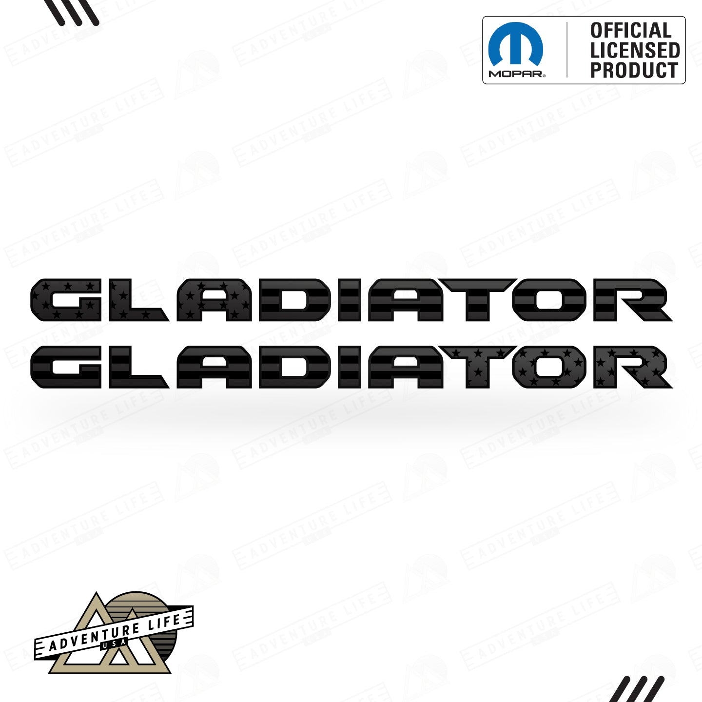 GLADIATOR Hood Lettering | Set of 2