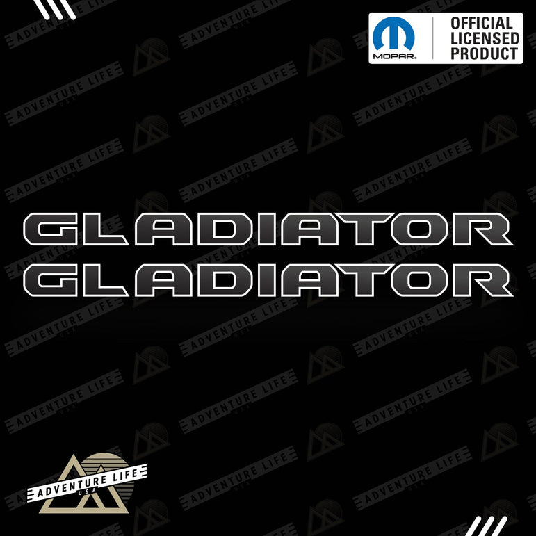 GLADIATOR Hood Lettering | Set of 2