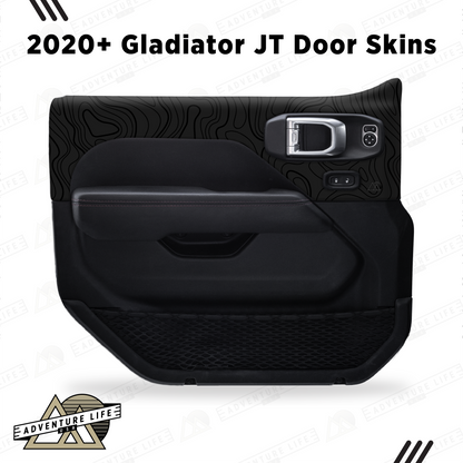 2020+ Gladiator JT Door Skins | Black Topo