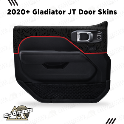 2020+ Gladiator JT Door Skins | Black Topo