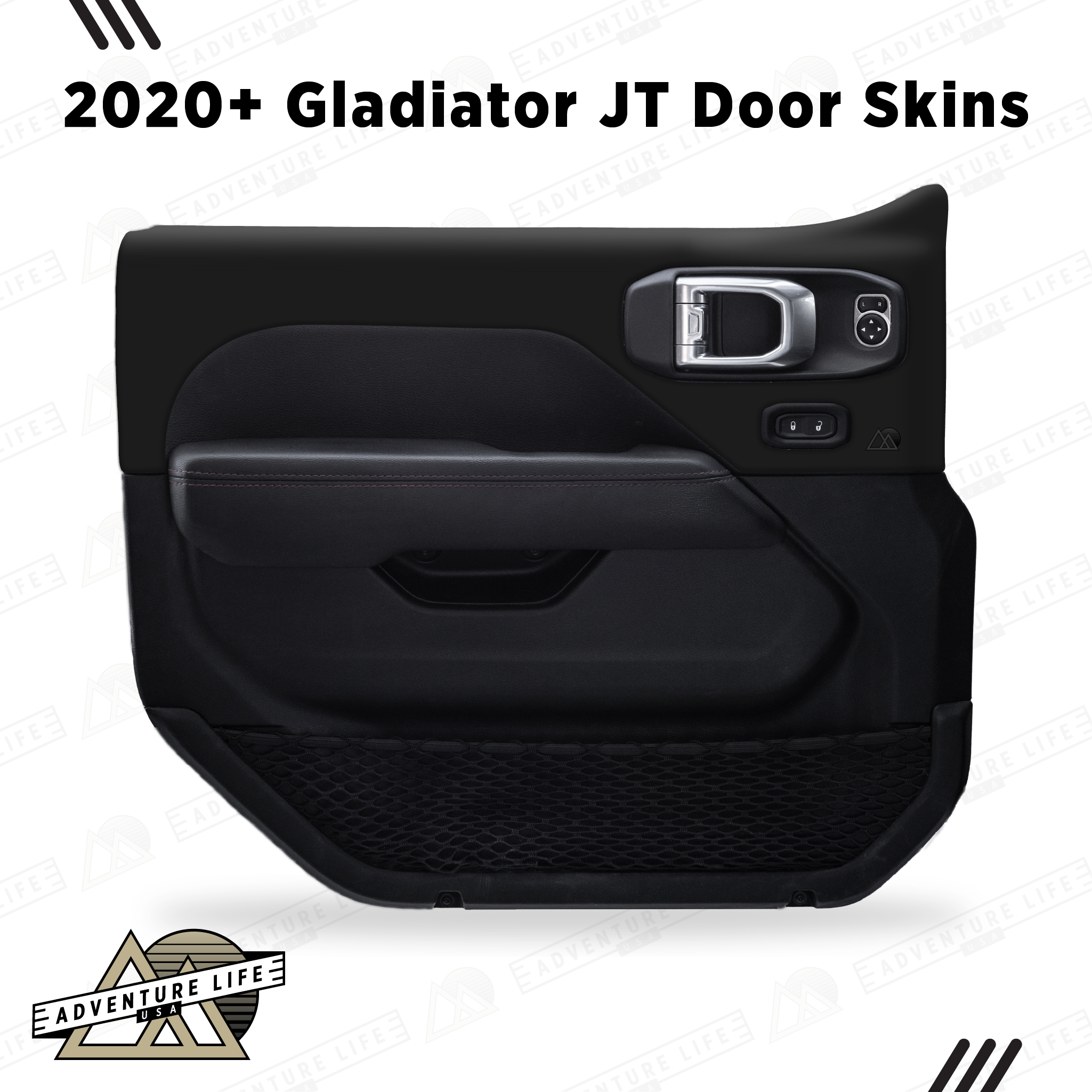 2020+ Gladiator JT Door Skins | Matte Black