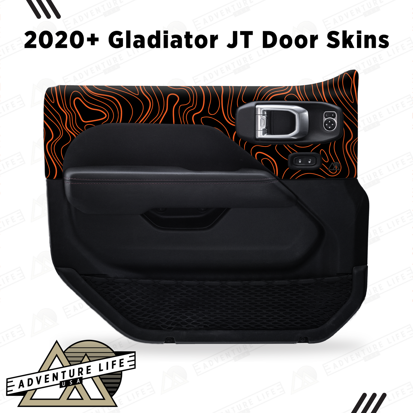 2020+ Gladiator JT Door Skins | Topographic