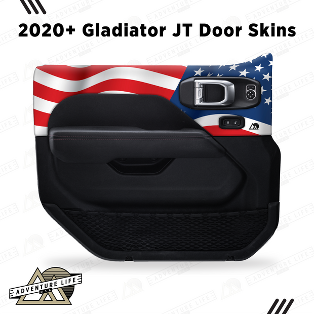 2020+ Gladiator JT Door Skins | American Flag