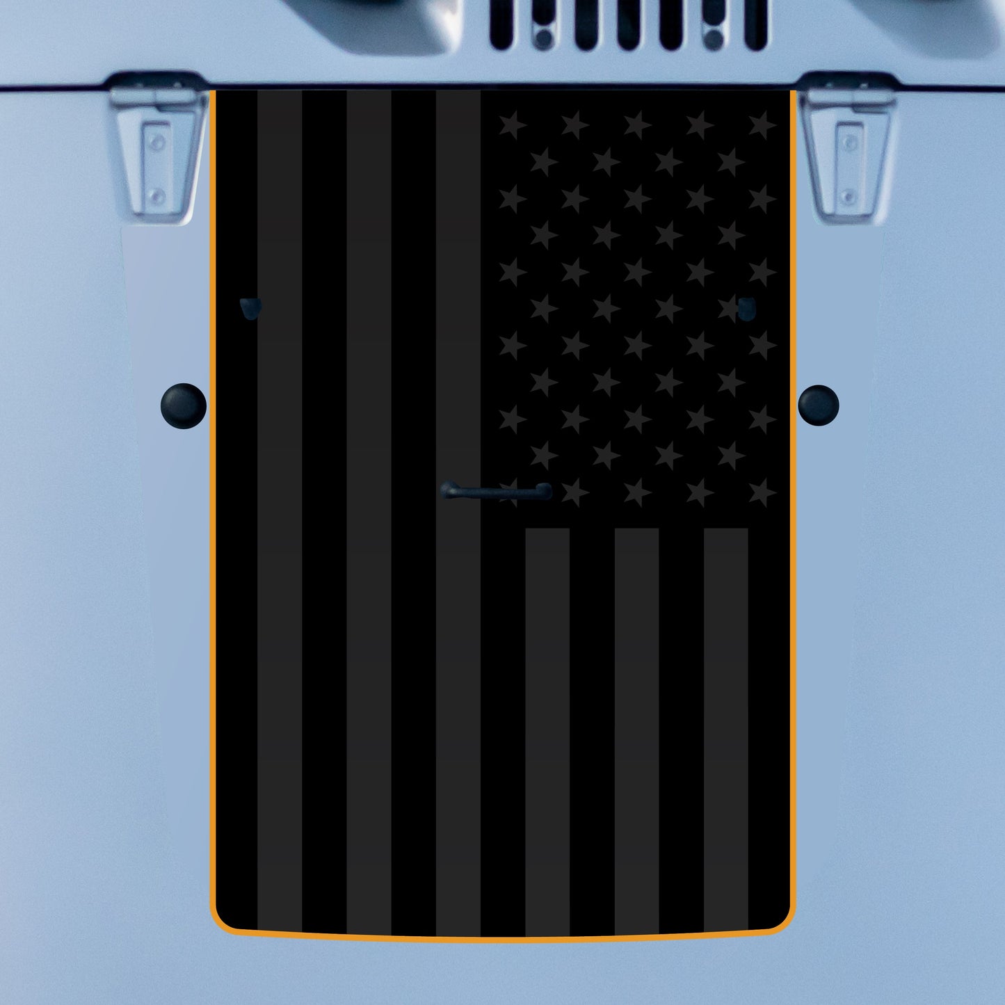 Hood Graphic for Wrangler JK | Black Flag