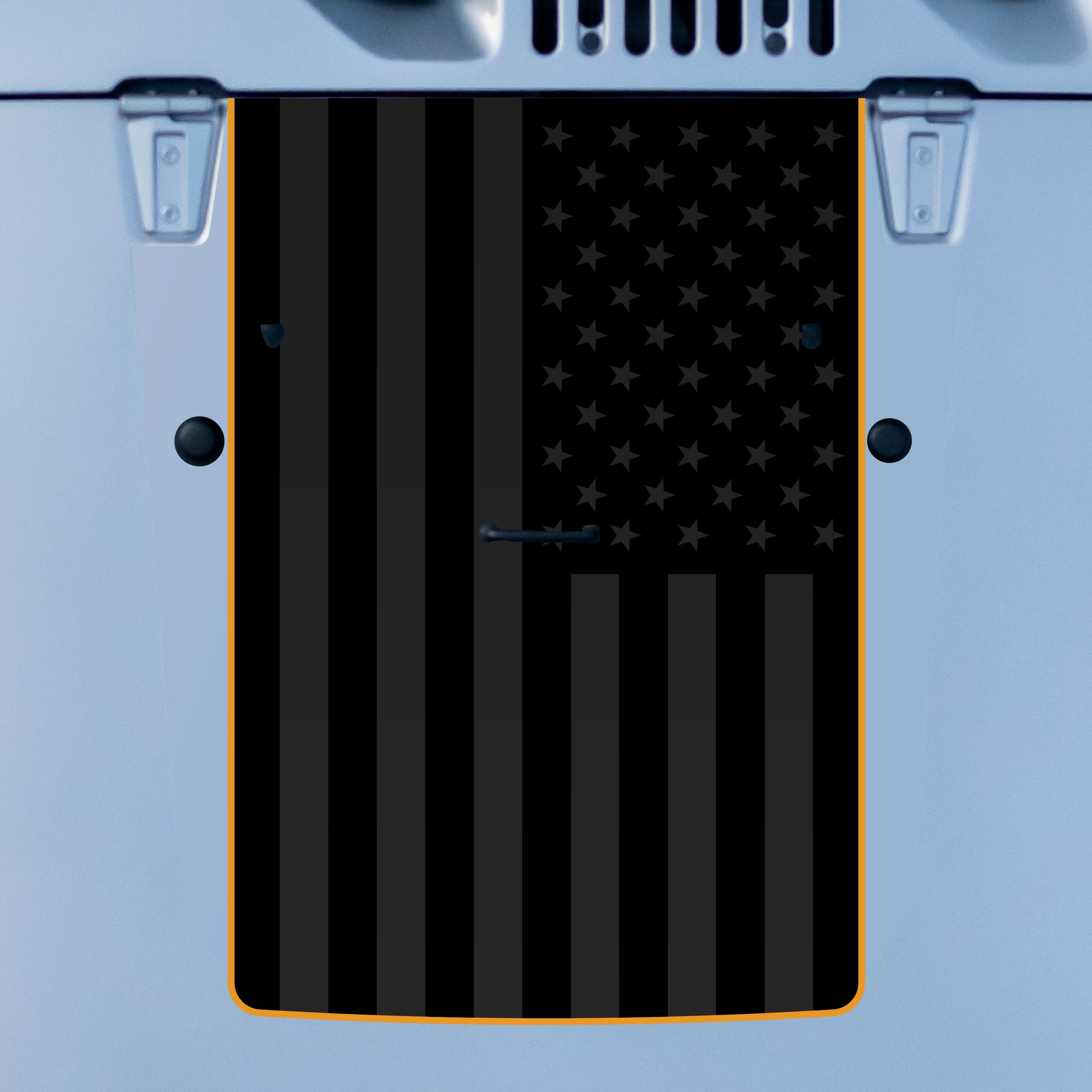 Hood Graphic for Wrangler JK | Black Flag