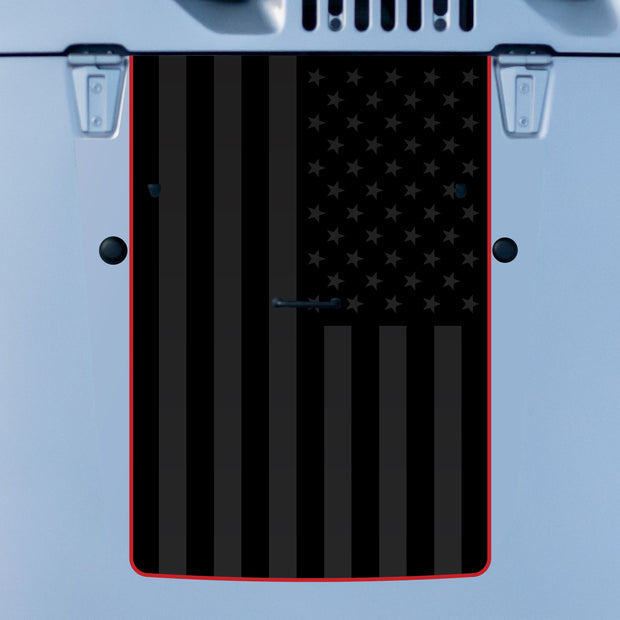 Hood Graphic for Wrangler JK | Black Flag