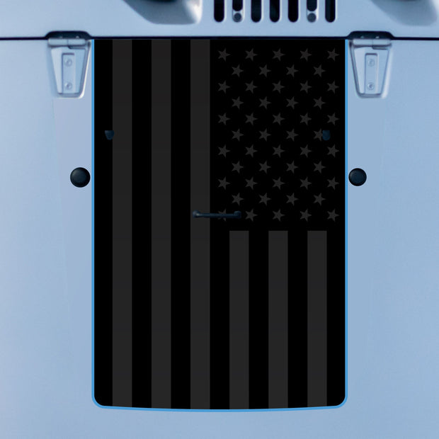 Hood Graphic for Wrangler JK | Black Flag