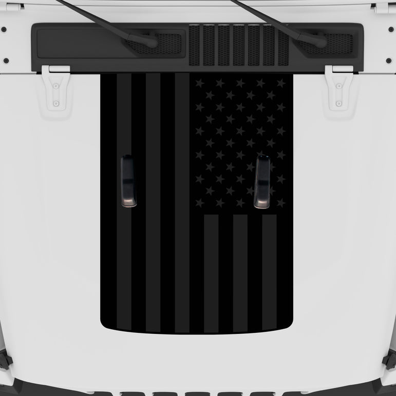 Black Flag Hood Graphic | fits Wrangler JL and Gladiator JT