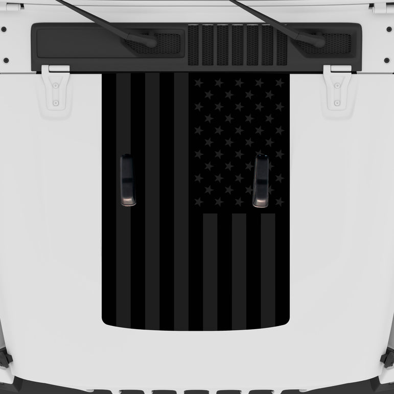 Black Flag Hood Graphic | fits Wrangler JL and Gladiator JT