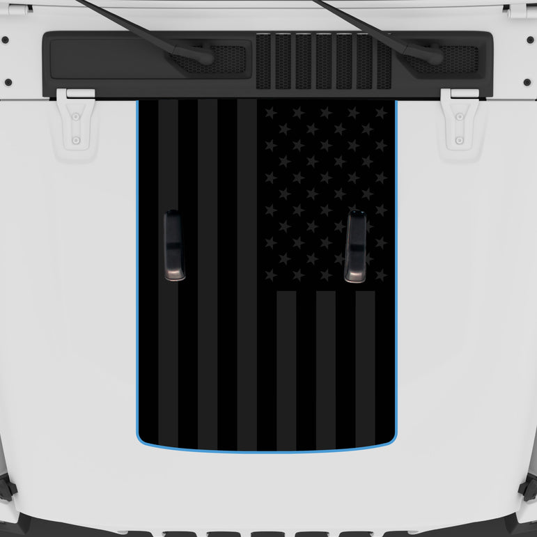 Black Flag Hood Graphic | fits Wrangler JL and Gladiator JT