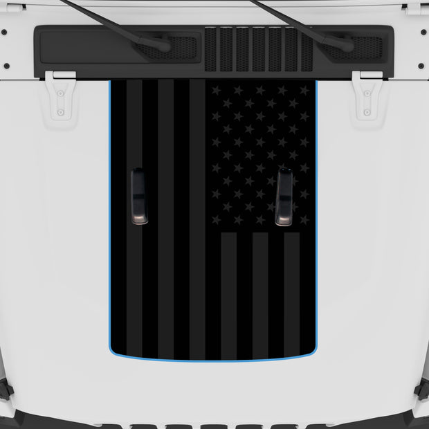 Black Flag Hood Graphic | fits Wrangler JL and Gladiator JT