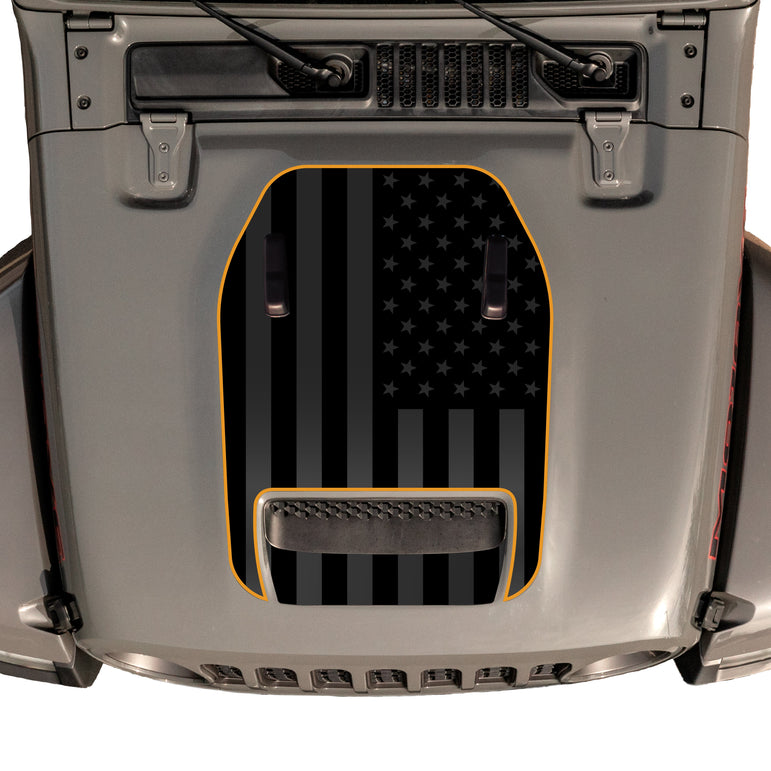 Hood Graphic for Wrangler 392 | Black Flag