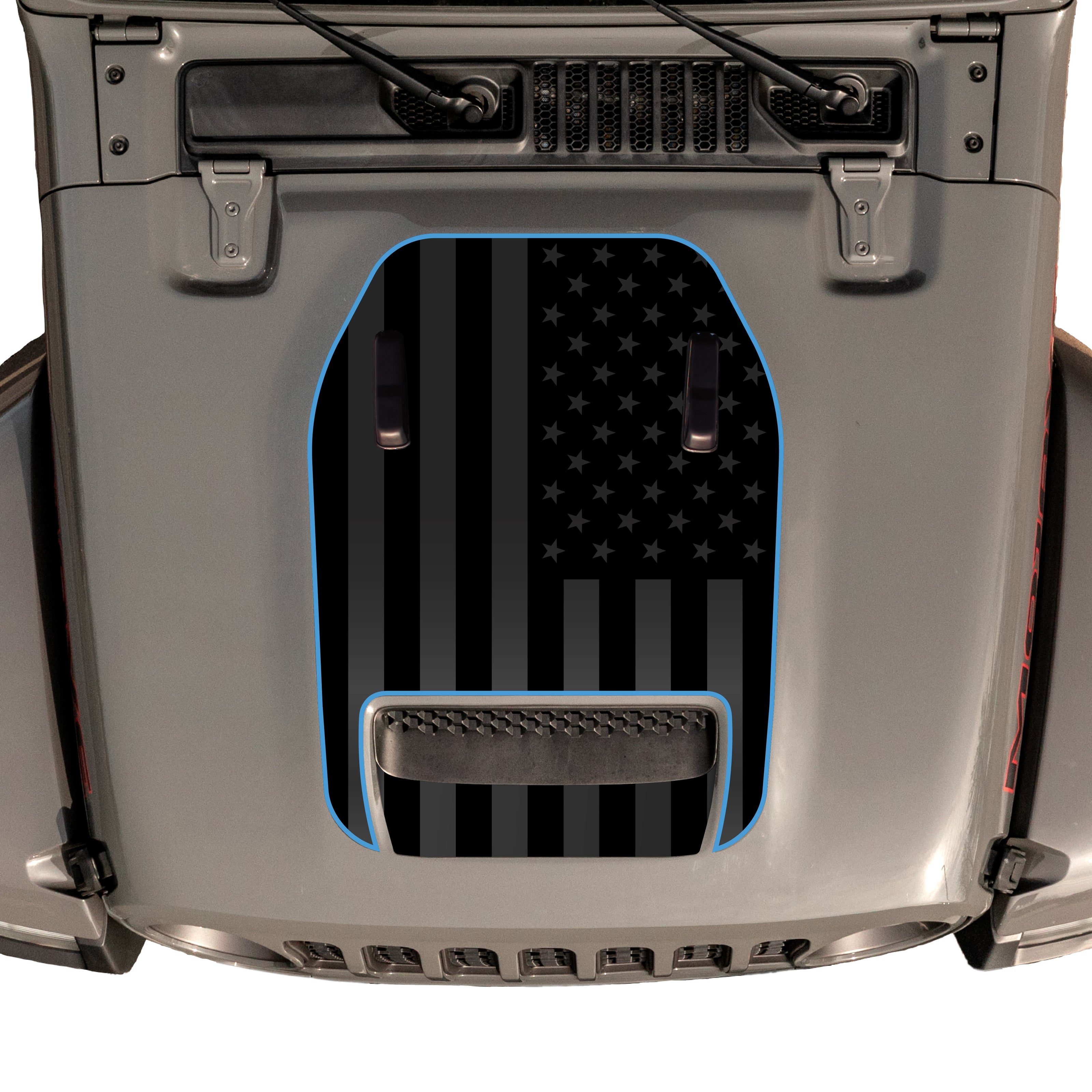 Hood Graphic for Wrangler 392 | Black Flag