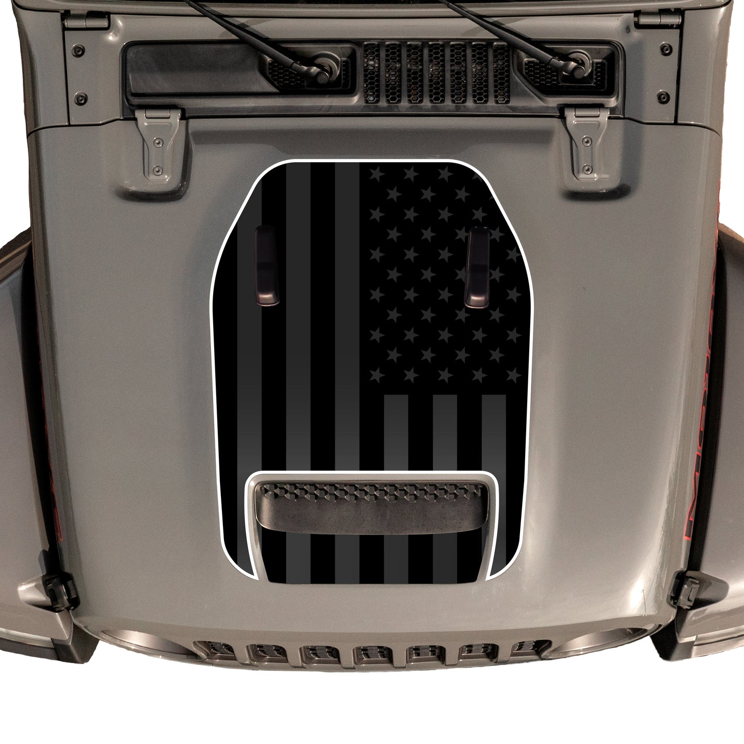 Hood Graphic for Wrangler 392 | Black Flag