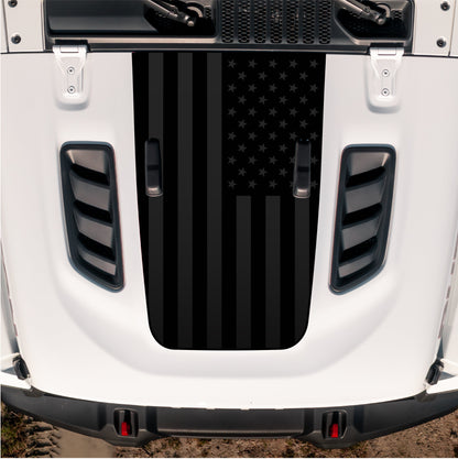 Hood Graphic for RUBICON | Black Flag - fits Wrangler JL & Gladiator JT