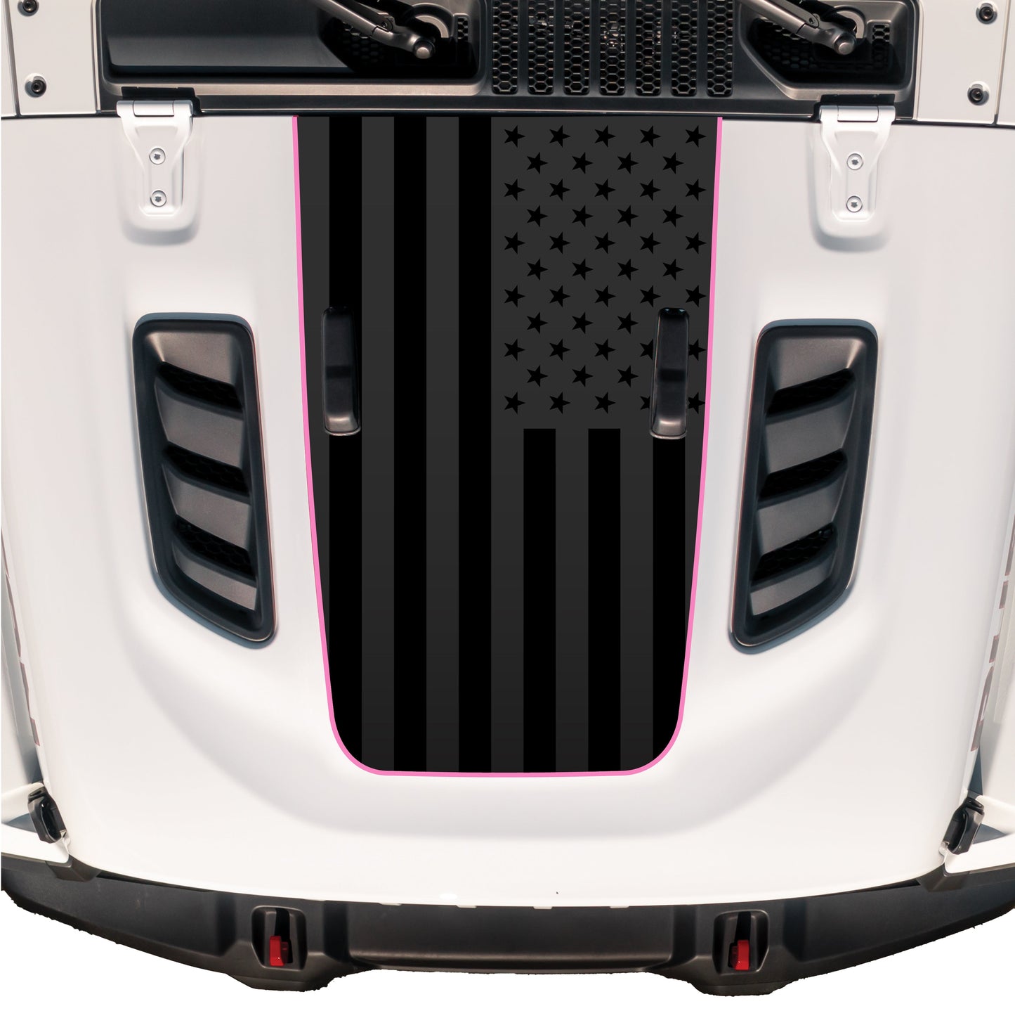 Hood Graphic for RUBICON | Black Flag - fits Wrangler JL & Gladiator JT