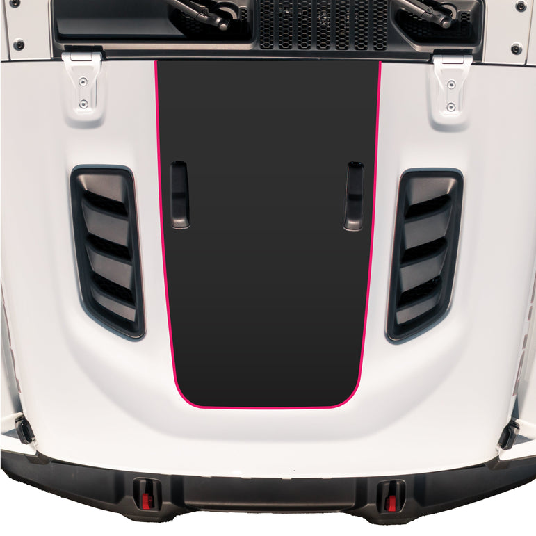 Hood Graphic for RUBICON | Matte Black - fits Wrangler JL & Gladiator JT