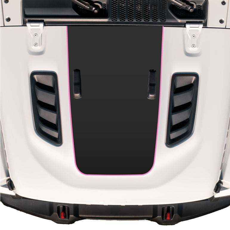 Hood Graphic for RUBICON | Matte Black - fits Wrangler JL & Gladiator JT