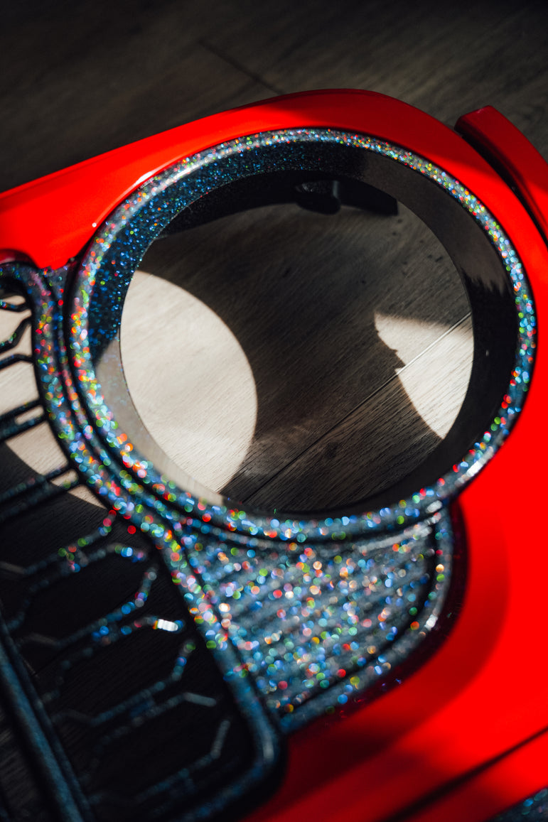 Holographic + Custom Painted Front Grille – Newer Style Upgrade fits Wrangler JL/ GladiatorJT