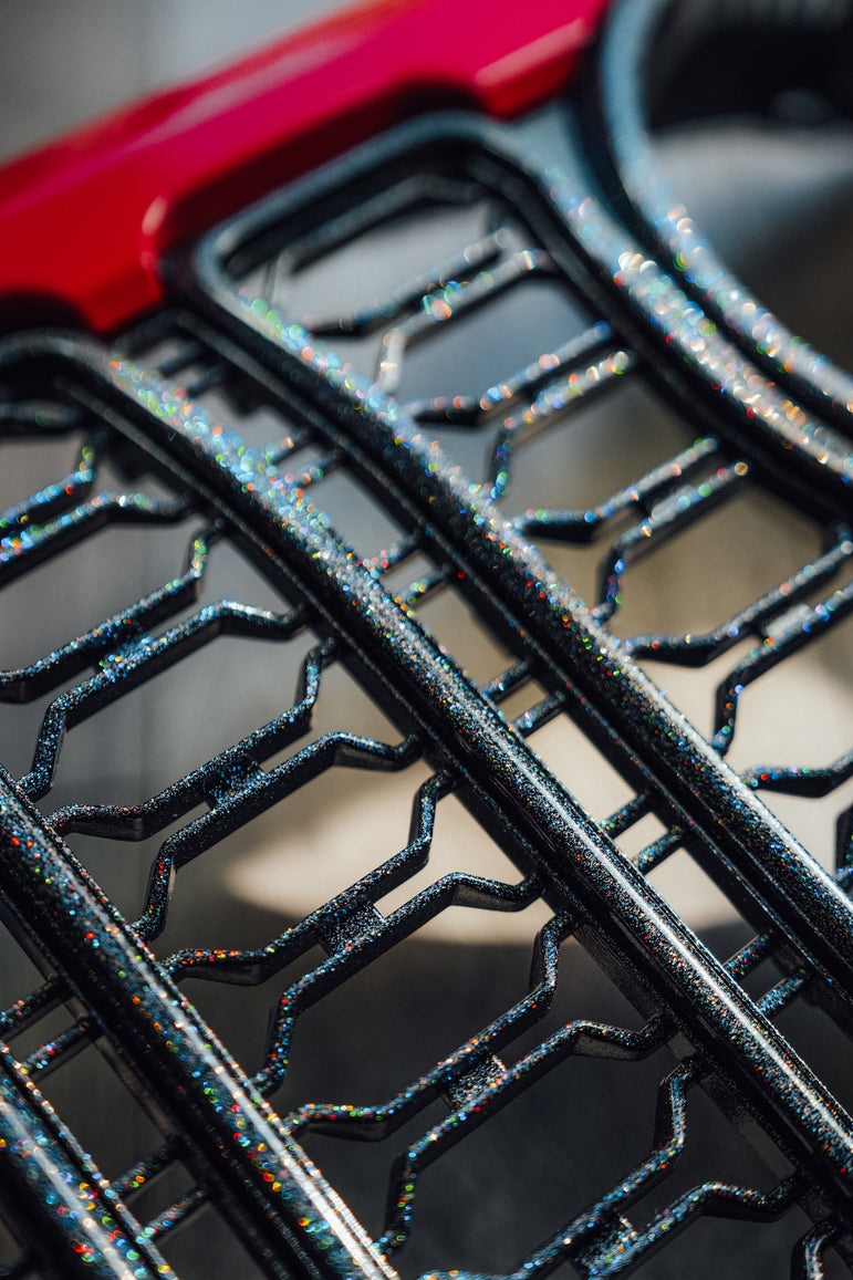 Holographic + Custom Painted Front Grille – Newer Style Upgrade fits Wrangler JL/ GladiatorJT