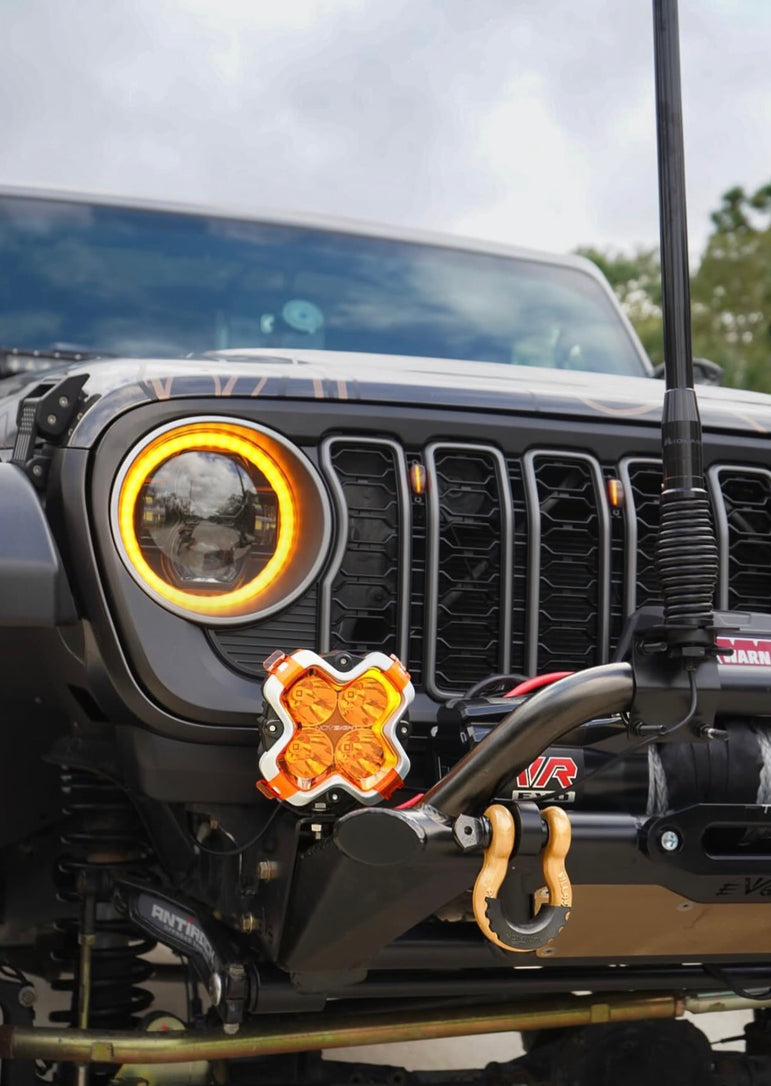 Satin Black Painted- Refreshed Style fits Wrangler JL/ Gladiator JT *Paintable