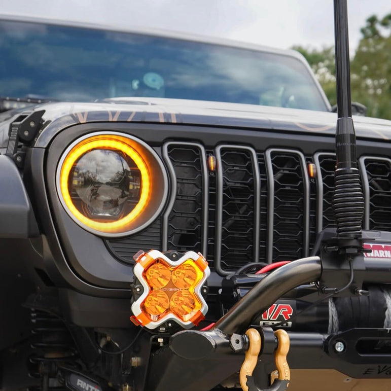 Satin Black Painted- Refreshed Style fits Wrangler JL/ Gladiator JT *Paintable