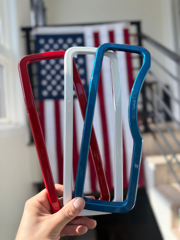 🇺🇸Red White Blue Snap-On Grille Covers for 2024+ Jeep JL/JT Refreshed Grille