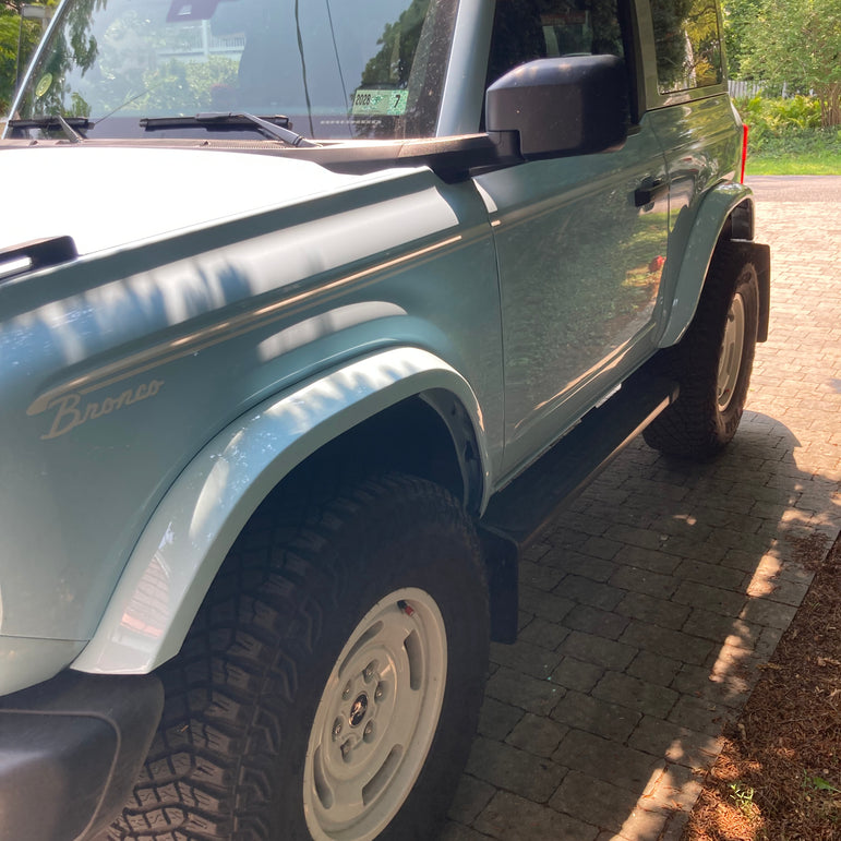 Square-Top Fender Flares *Color Matched | Ford Bronco Heritage/Everglades 2021–2026