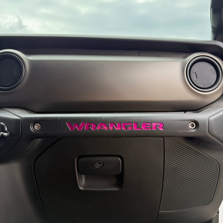 WRANGLER Grab Bar Inlay Decal | Fits Wrangler JL