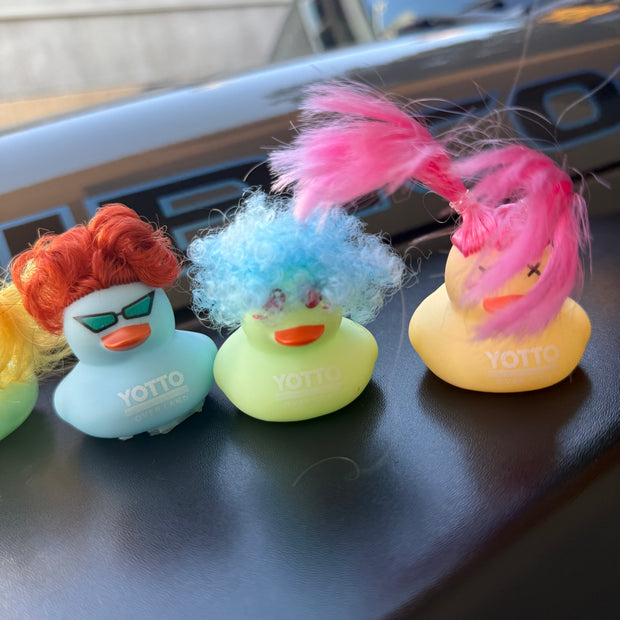 A Dozen Hippie Rubber Ducks for Jeepers