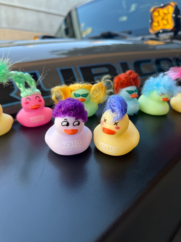 A Dozen Hippie Rubber Ducks for Jeepers