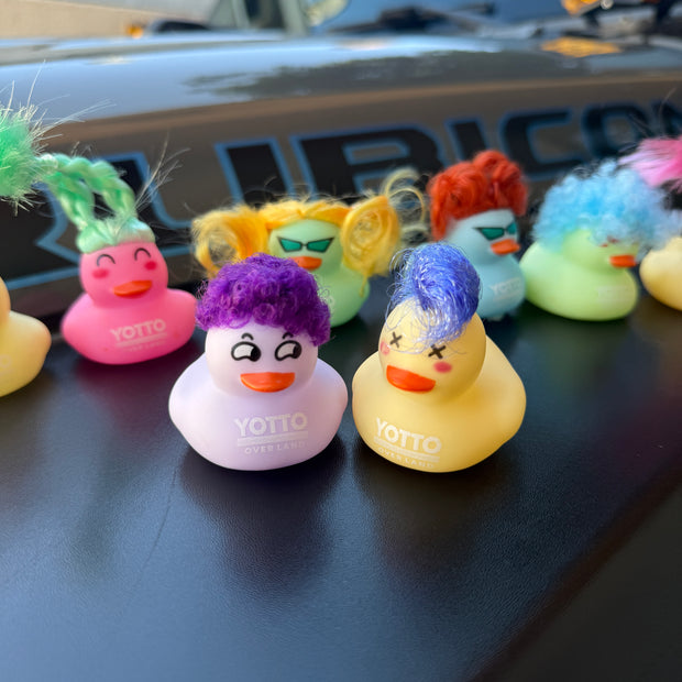 A Dozen Hippie Rubber Ducks for Jeepers