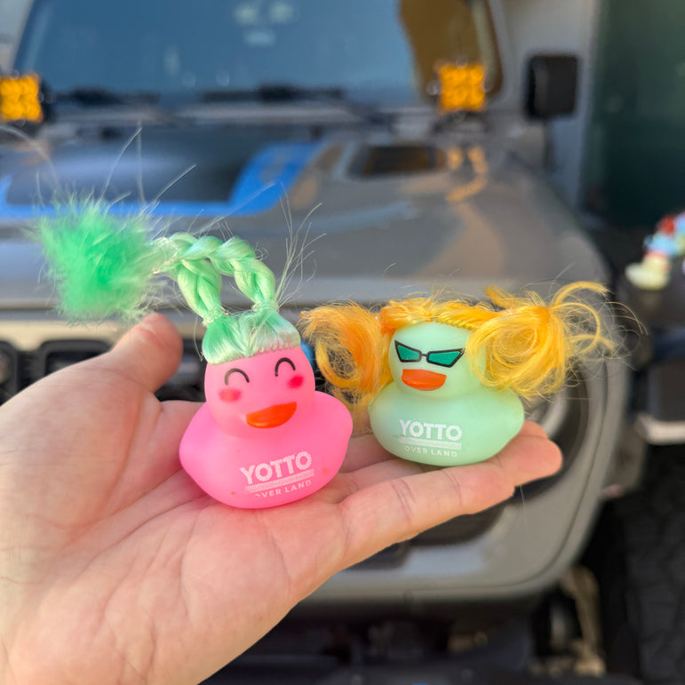 A Dozen Hippie Rubber Ducks for Jeepers