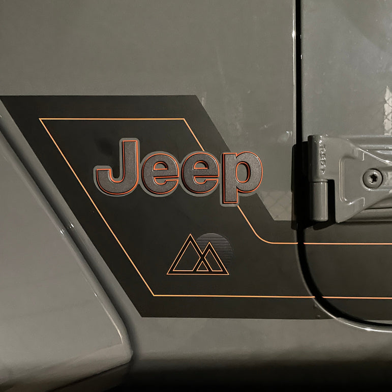 Lower Side Stripe with pinstripe for Wrangler JL