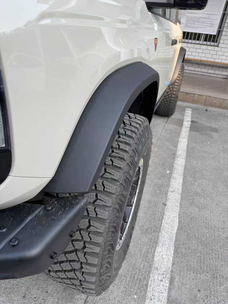 Slim Square-Top Fender Flares *OEM Grainy Textured | Bronco Heritage/Everglades 2021–2026