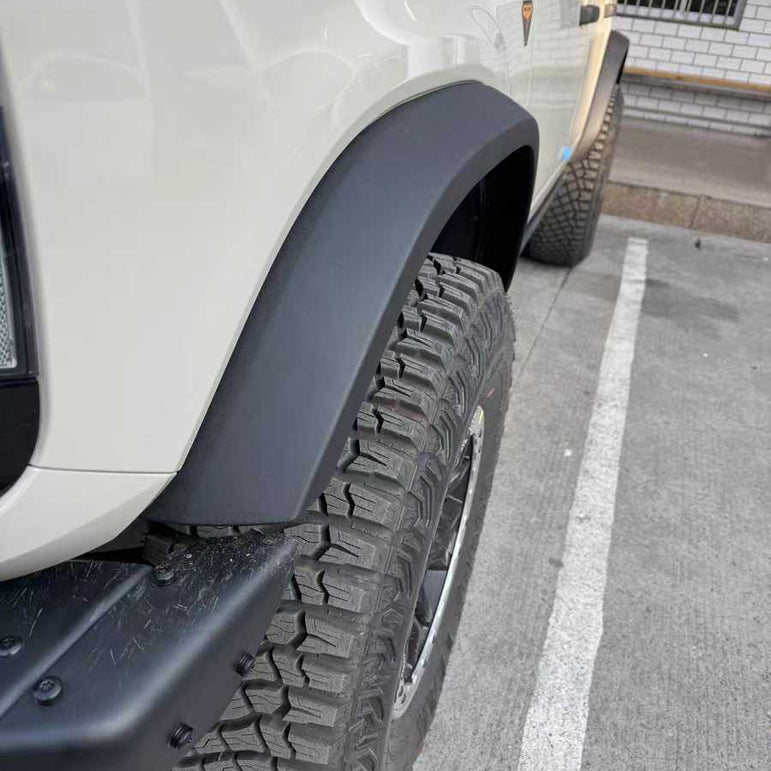 Slim Square-Top Fender Flares *OEM Grainy Textured | Bronco Heritage/Everglades 2021–2026