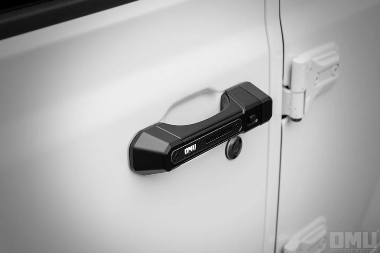 OMU Carbon Fiber Door Handle Cover 4/2 Doors For Jeep Wrangler JL / JT