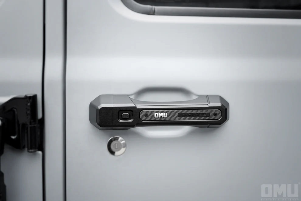 OMU Carbon Fiber Door Handle Cover 4/2 Doors For Jeep Wrangler JL / JT