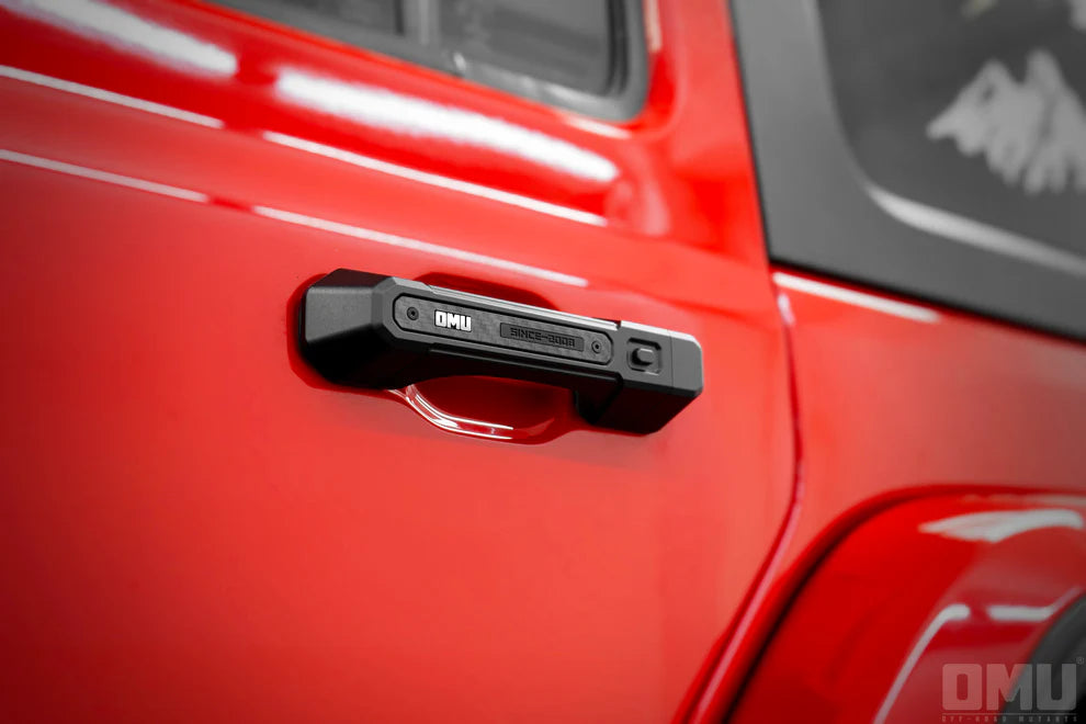 OMU Carbon Fiber Door Handle Cover 4/2 Doors For Jeep Wrangler JL / JT