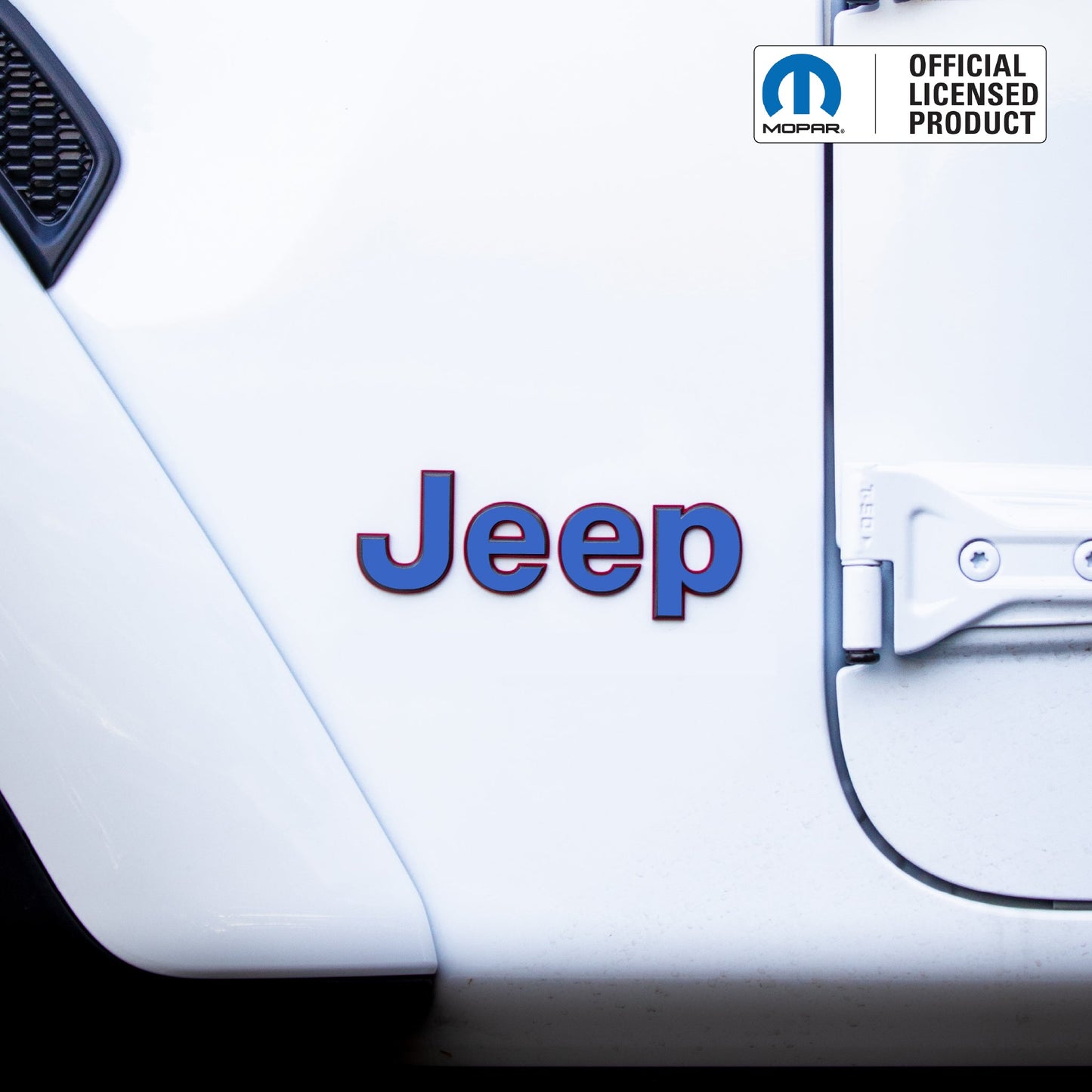 JEEP Wrangler Emblem Decal Set – Custom Color | Fits YJ, TJ, JK, JL Wrangler