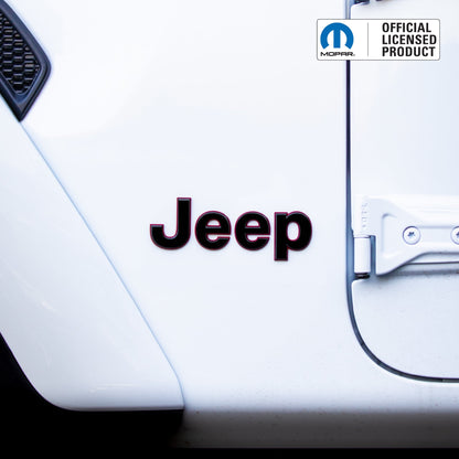 JEEP Wrangler Emblem Decal Set – Custom Color | Fits YJ, TJ, JK, JL Wrangler