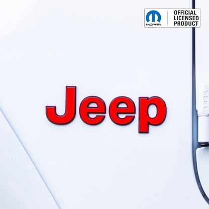 JEEP Wrangler Emblem Decal Set – Custom Color | Fits YJ, TJ, JK, JL Wrangler