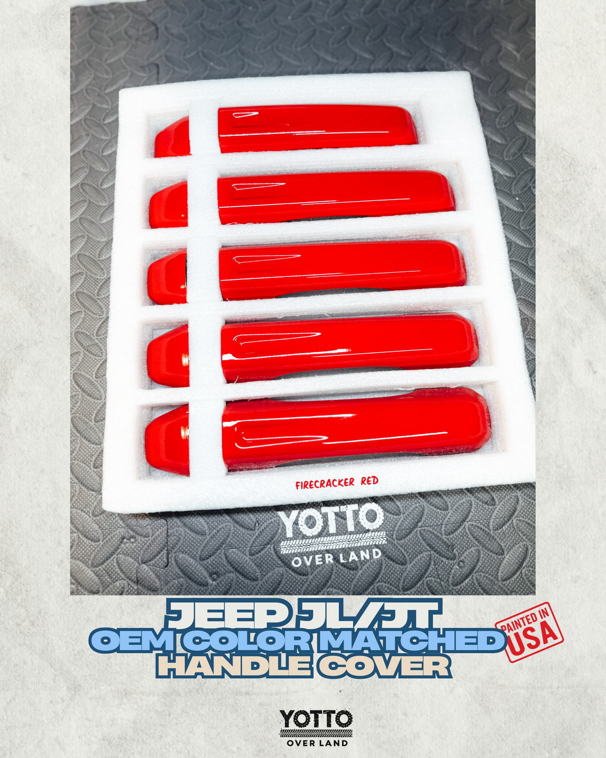Door Handle Covers Color Matched to Factory Paint fits JL JT 4 Doors *Discontinued