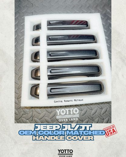 Door Handle Covers OEM Color Matched for Jeep JL JT 4 Doors
