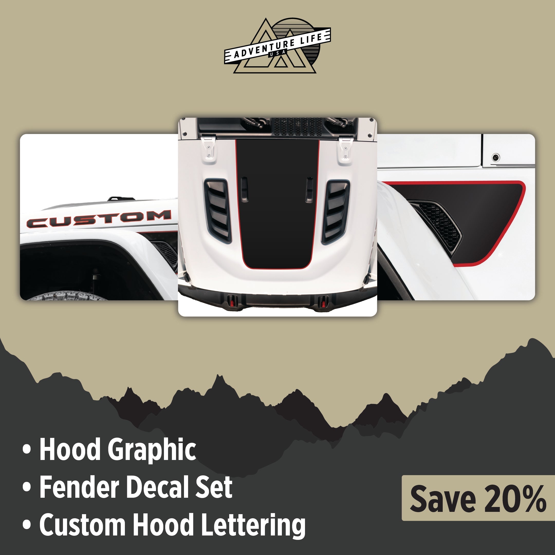 Graphic Kit for Gladiator JT RUBICON