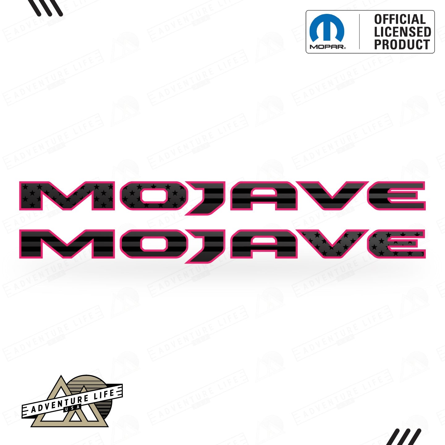 MOJAVE Hood Lettering | Set of 2