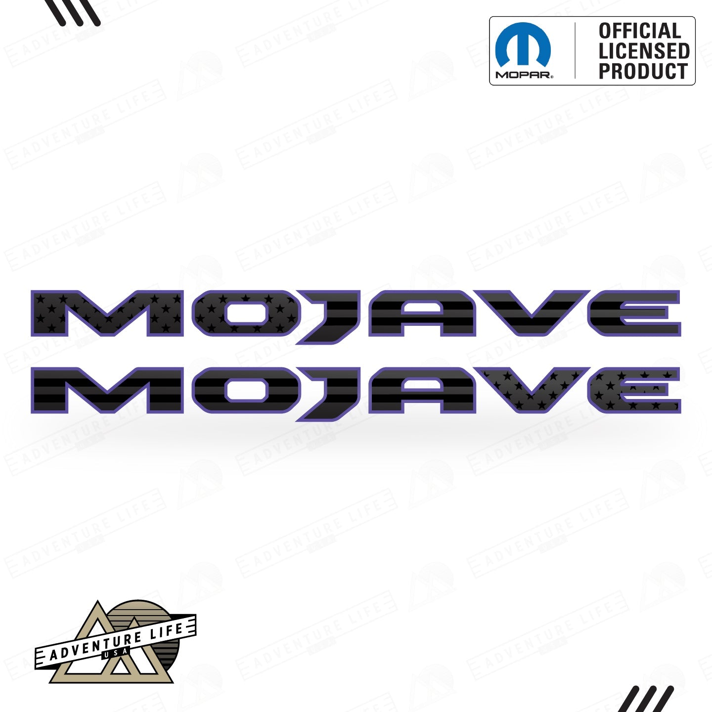 MOJAVE Hood Lettering | Set of 2