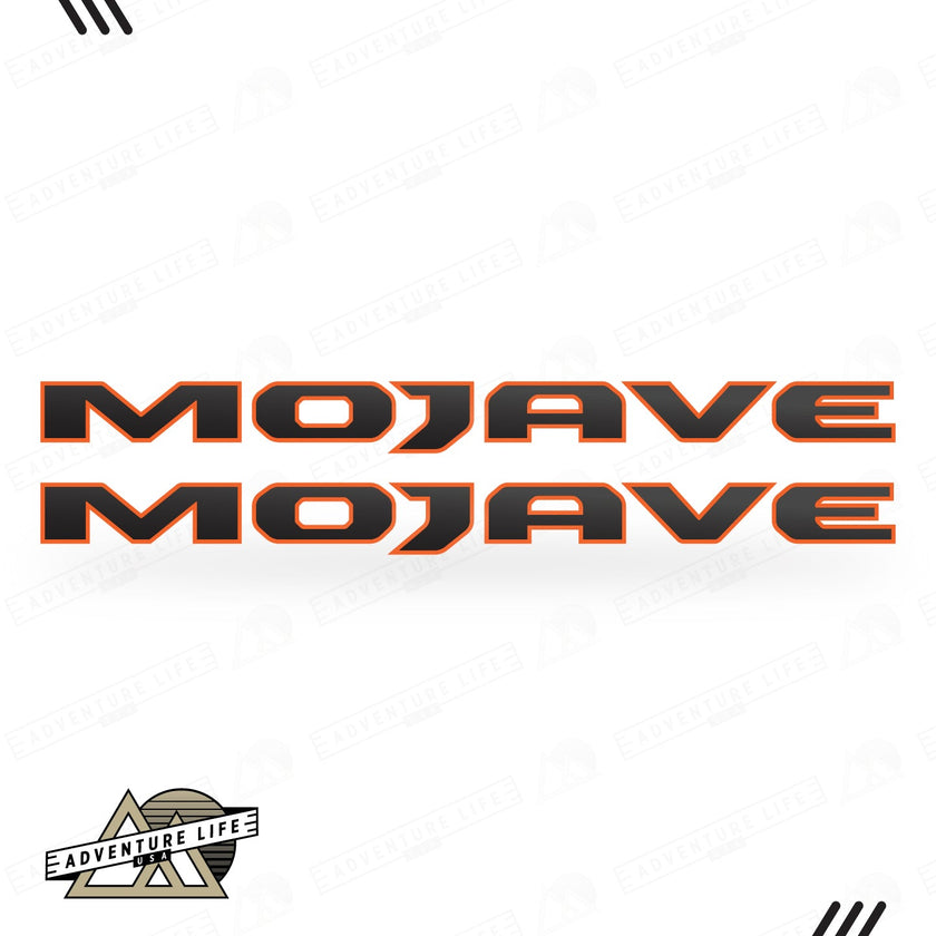 MOJAVE Hood Lettering | Set of 2