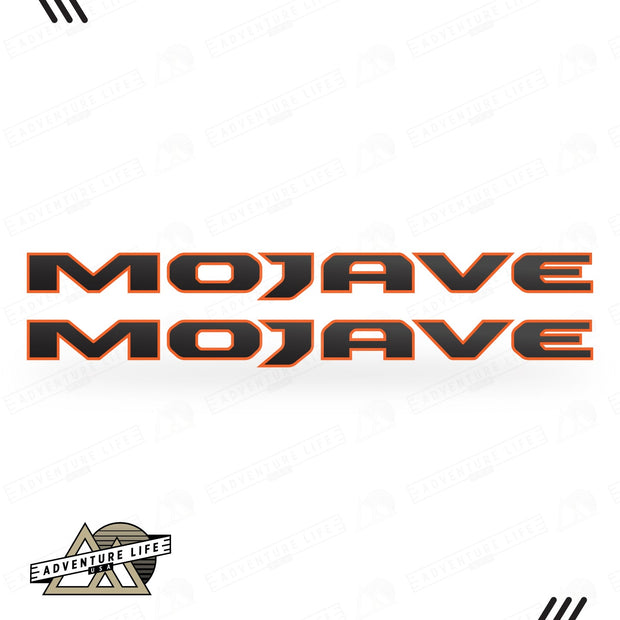 MOJAVE Hood Lettering | Set of 2