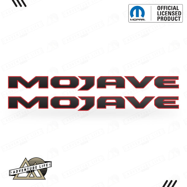 MOJAVE Hood Lettering | Set of 2